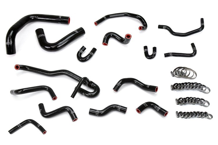 57-1831-BLK Coolant Hose Kit, High-Temp 3-Ply Reinforced Silicone, Replace Rubber Radiator Heater Coolant Hoses