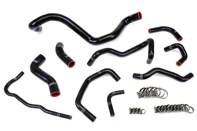 57-1838-BLK Radiator Hose Kit, High-Temp 3-Ply Reinforced Silicone, Replace OEM Rubber Radiator Coolant Hoses