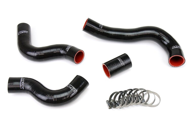 57-1847-BLK Radiator Hose Kit, High-Temp 3-Ply Reinforced Silicone, Replace OEM Rubber Radiator Coolant Hoses