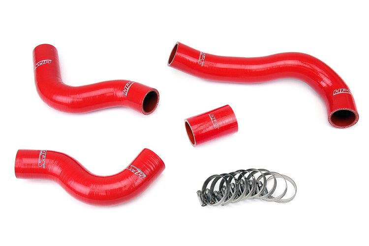57-1847-RED Radiator Hose Kit, High-Temp 3-Ply Reinforced Silicone, Replace OEM Rubber Radiator Coolant Hoses