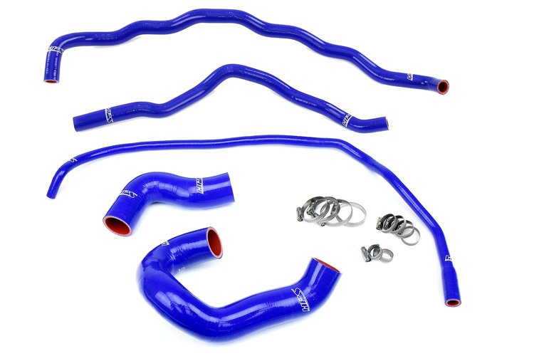 57-1860-BLUE Coolant Hose Kit, 3-Ply Reinforced Silicone, Replaces Rubber Coolant Hoses