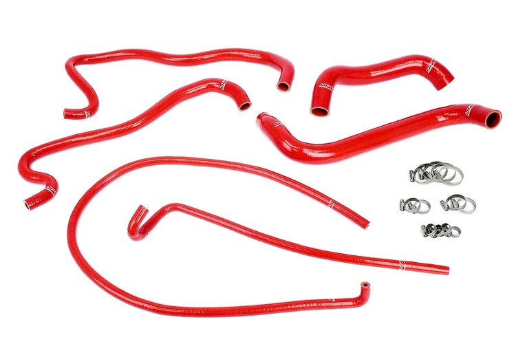57-1861-RED Radiator and Heater Hose Kit, 3-Ply Reinforced Silicone, Replaces Rubber Radiator & Heater Hoses