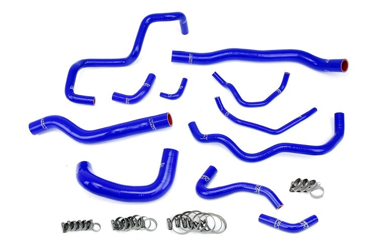 57-1876-BLUE Coolant Hose Kit, 3-Ply Reinforced Silicone, Replaces Rubber Coolant Hoses