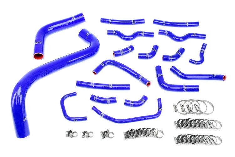 57-1912-BLUE Coolant Hose Kit, 3-Ply Reinforced Silicone, Replaces Rubber Heater & Bypass Coolant Hoses
