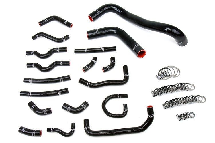 57-1914-BLK Coolant Hose Kit, High-Temp 3-Ply Reinforced Silicone, Replace Rubber Radiator Heater Coolant Hoses