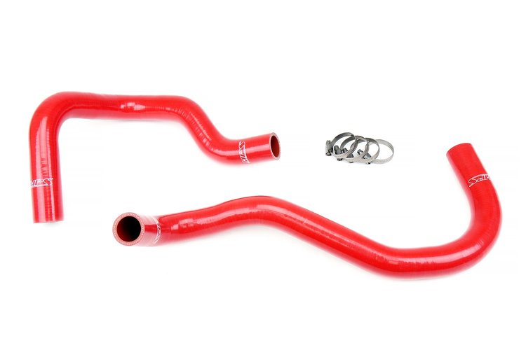 57-1921R-RED Radiator Hose Kit, High-Temp 3-Ply Reinforced Silicone, Replaces OEM Rubber Radiator Hoses