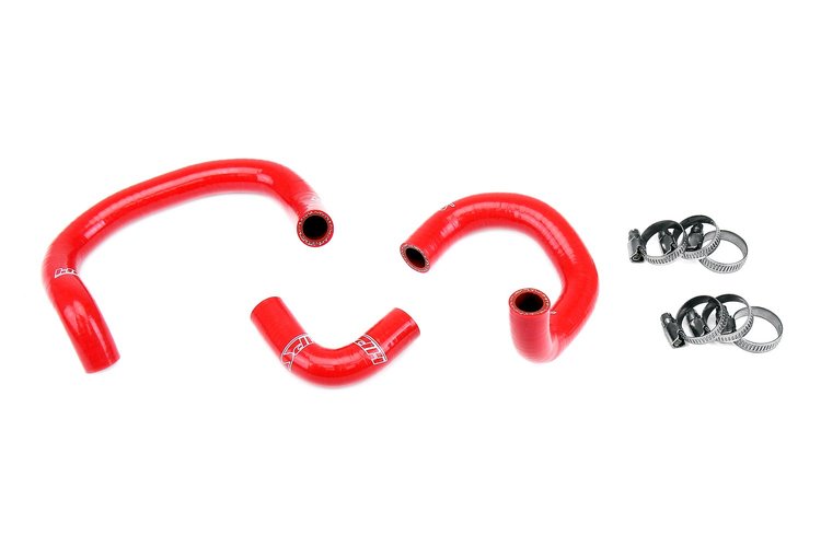 57-1927-RED Heater Hose Kit, 3-Ply Reinforced Silicone, Replaces OEM Rubber Heater Coolant Hoses