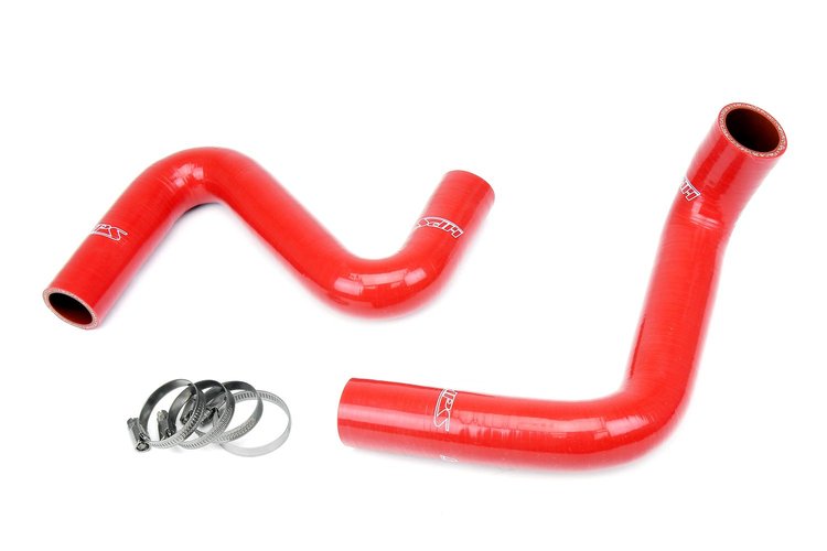 57-1957-RED Radiator Hose Kit, High-Temp 3-Ply Reinforced Silicone, Replaces OEM Rubber Radiator Coolant Hoses