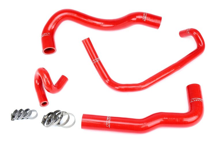 57-1960-RED Radiator and Heater Hose Kit, 3-Ply Reinforced Silicone, Replaces Rubber Radiator & Heater Coolant Hoses