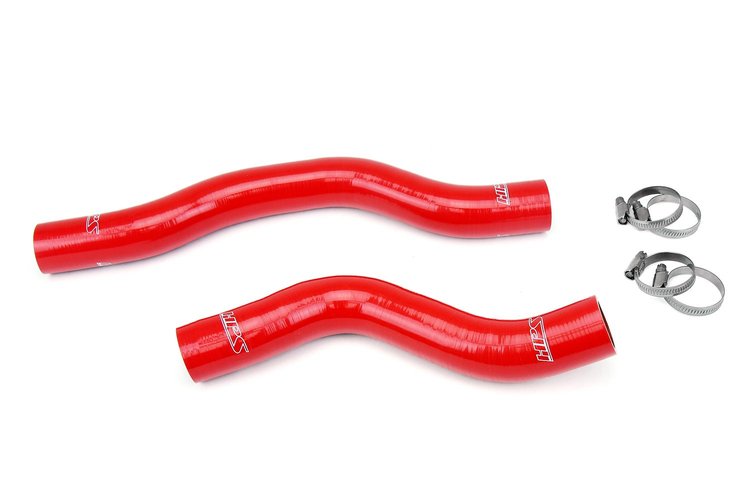 57-1963-RED Radiator Hose Kit, 3-Ply Reinforced Silicone, Replaces Rubber Radiator Coolant Hoses