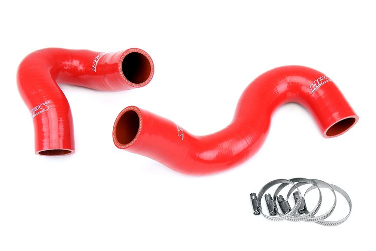 57-1968-RED Radiator Hose Kit, High-Temp 3-Ply Reinforced Silicone, Replaces OEM Rubber Radiator Coolant Hoses