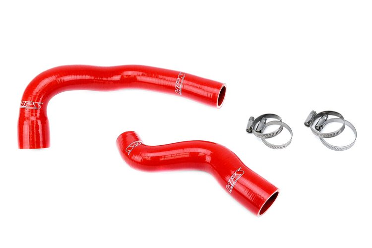 57-1979-RED Radiator Hose Kit, High-Temp 3-Ply Reinforced Silicone, Replaces OEM Rubber Radiator Coolant Hoses
