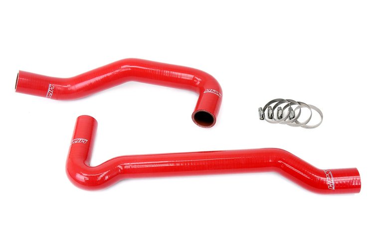 57-1988-RED Radiator Hose Kit, High-Temp 3-Ply Reinforced Silicone, Replaces OEM Rubber Radiator Coolant Hoses