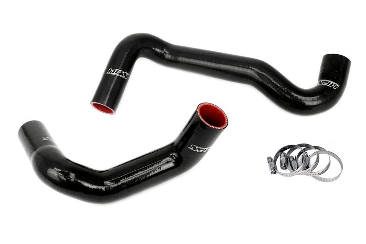 57-1991-BLK Radiator Hose Kit, High-Temp 3-Ply Reinforced Silicone, Replaces OEM Rubber Radiator Coolant Hoses