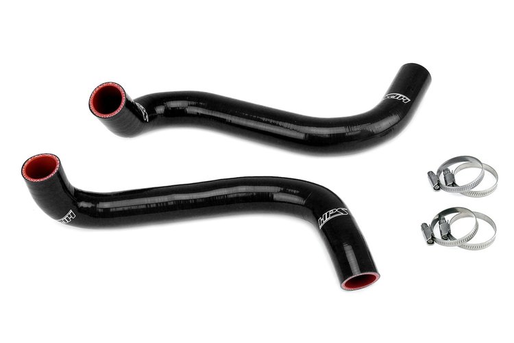 57-2011-BLK Radiator Hose Kit, High-Temp 3-Ply Reinforced Silicone, Replaces OEM Rubber Radiator Coolant Hoses