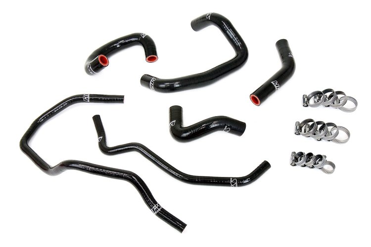 57-2014-BLK Heater and Throttle Body Hose Kit, 3-Ply Reinforced Silicone Replaces Rubber Heater & Throttle Body Coolant Hoses
