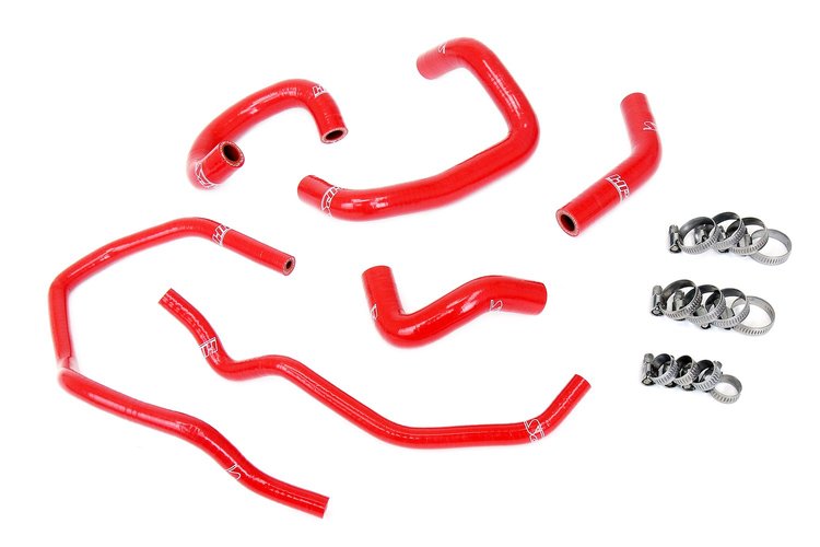 57-2014-RED Heater and Throttle Body Hose Kit, 3-Ply Reinforced Silicone Replaces Rubber Heater & Throttle Body Coolant Hoses