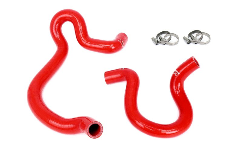 57-2019-RED Heater Hose Kit, 3-Ply Reinforced Silicone, Replaces Rubber Heater Coolant Hoses