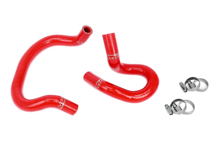 57-2022-RED Heater Hose Kit, 3-Ply Reinforced Silicone, Replaces Rubber Heater Coolant Hoses