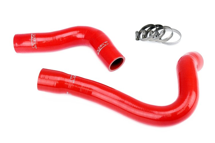 57-2026-RED Radiator Hose Kit, High-Temp 3-Ply Reinforced Silicone, Replaces OEM Rubber Radiator Coolant Hoses