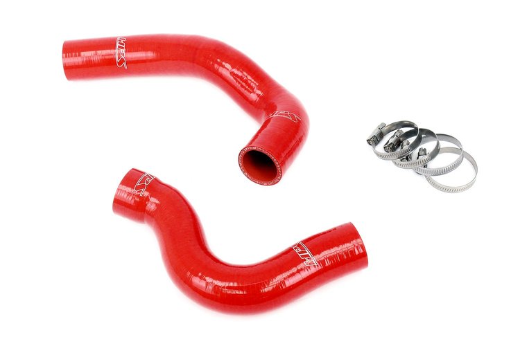 57-2029-RED Radiator Hose Kit, High-Temp 3-Ply Reinforced Silicone, Replaces OEM Rubber Radiator Coolant Hoses