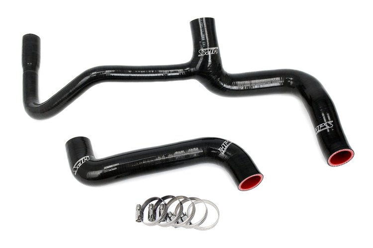 57-2037-BLK Radiator Hose Kit, High-Temp 3-Ply Reinforced Silicone, Replaces OEM Rubber Radiator Coolant Hoses