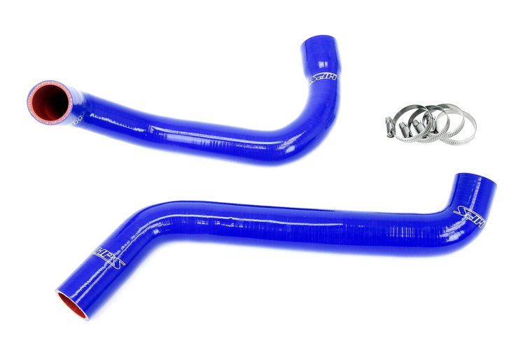 57-2038-BLUE Radiator Hose Kit, High-Temp 3-Ply Reinforced Silicone, Replaces OEM Rubber Radiator Coolant Hoses