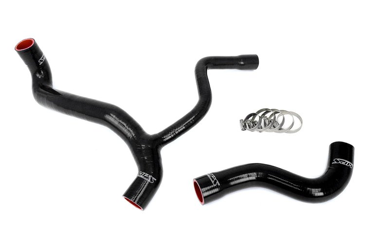 57-2040-BLK Radiator Hose Kit, High-Temp 3-Ply Reinforced Silicone, Replaces OEM Rubber Radiator Coolant Hoses