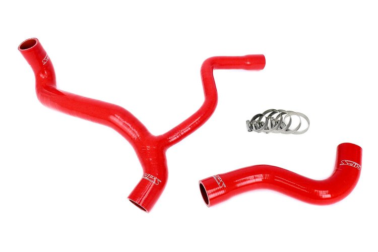 57-2040-RED Radiator Hose Kit, High-Temp 3-Ply Reinforced Silicone, Replaces OEM Rubber Radiator Coolant Hoses