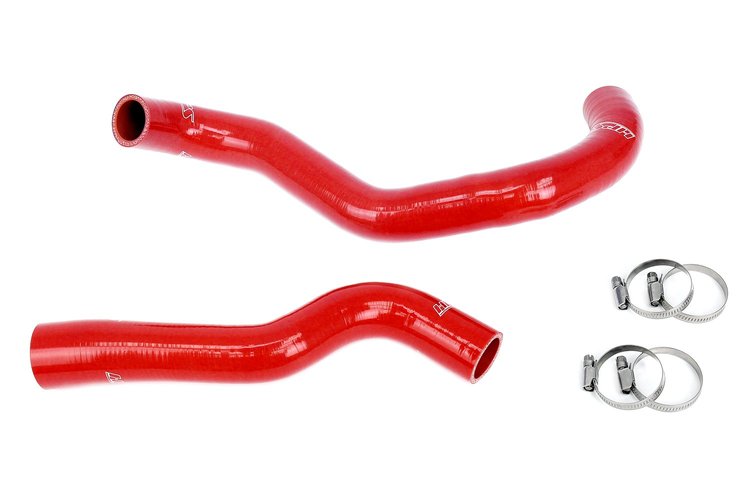 57-2043-RED Radiator Hose Kit, High-Temp 3-Ply Reinforced Silicone, Replaces OEM Rubber Radiator Coolant Hoses