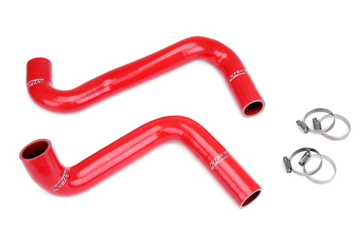 57-2059-RED Radiator Hose Kit, High-Temp 3-Ply Reinforced Silicone, Replaces OEM Rubber Radiator Coolant Hoses