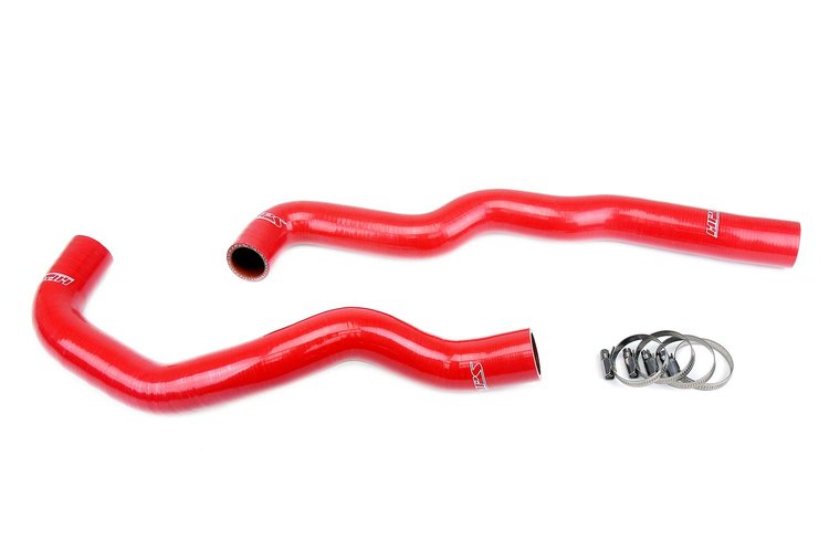 57-2080-RED Radiator Hose Kit, High-Temp 3-Ply Reinforced Silicone, Replaces OEM Rubber Radiator Coolant Hoses