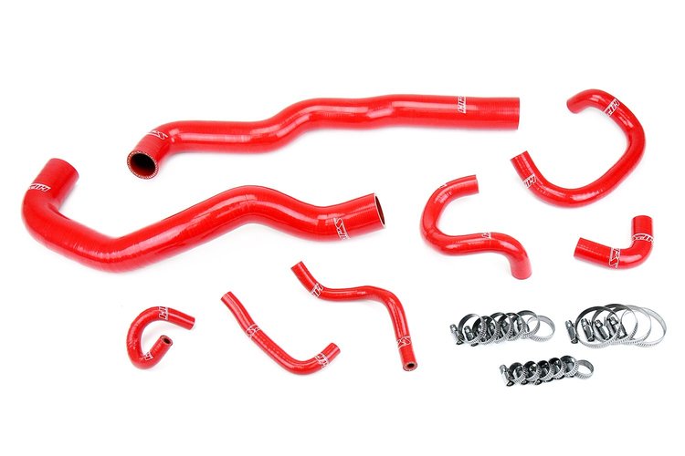 57-2081-RED Coolant Hose Kit, 3-Ply Reinforced Silicone Radiator, Heater & Throttle Body Coolant Hoses