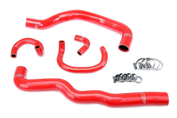 57-2082-RED Radiator and Heater Hose Kit, 3-Ply Reinforced Silicone, Replaces Rubber Radiator & Heater Hoses