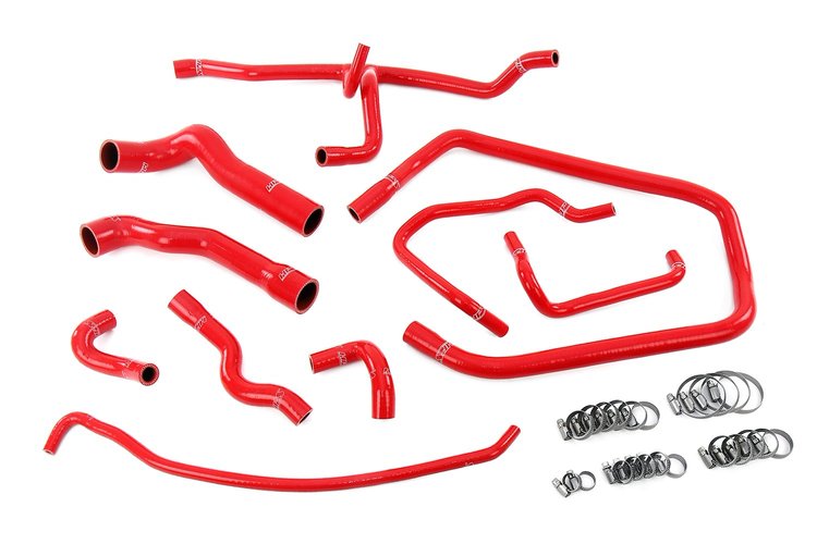 57-2083-RED Coolant Hose Kit, 3-Ply Reinforced Silicone Radiator, Heater, Throttle Body, Expansion Tank Hoses