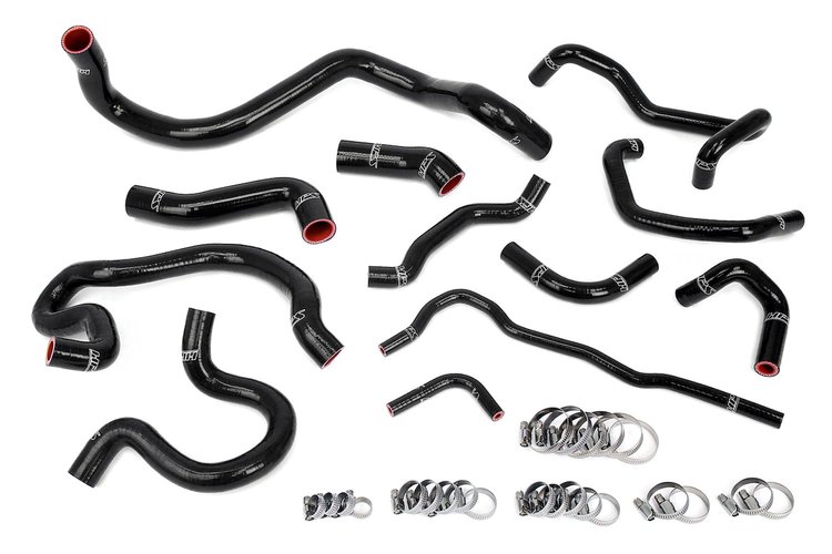 57-2098-BLK Coolant Hose Kit, 3-Ply Reinforced Silicone Radiator, Heater, Throttle Body, Expansion Tank Hoses