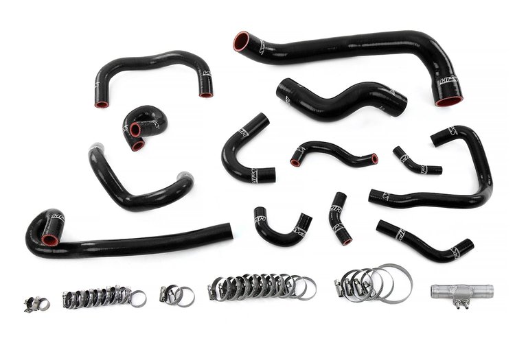 57-2135-BLK Coolant Hose Kit, 3-Ply Reinforced Silicone Radiator, Heater, & Ancillary Coolant Hoses