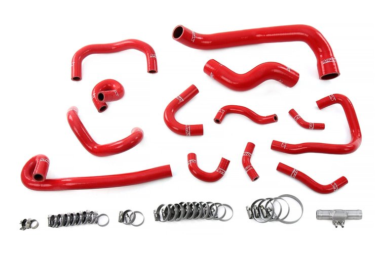 57-2135-RED Coolant Hose Kit, 3-Ply Reinforced Silicone Radiator, Heater, & Ancillary Coolant Hoses