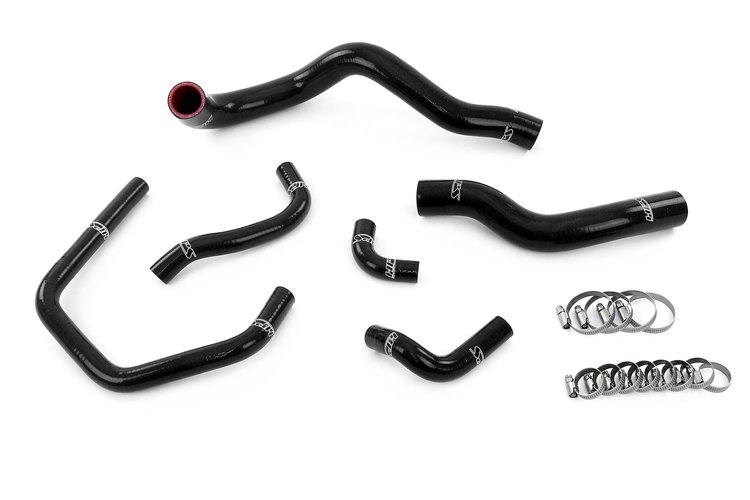 57-2147-BLK Radiator and Heater Hose Kit, 3-Ply Reinforced Silicone, Replaces Rubber OEM Radiator & Heater Coolant Hoses