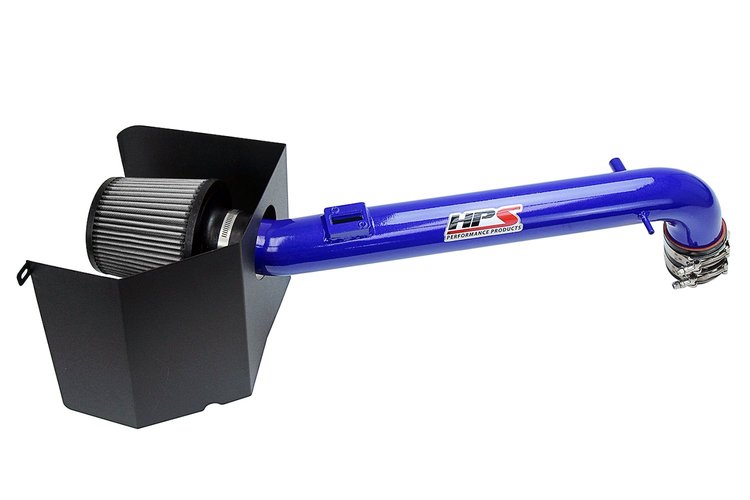 827-169BL Air Intake Kit, Dyno Proven +5.7 HP, +7.4 TQ, Heat Shield, High-Flow Air Filter