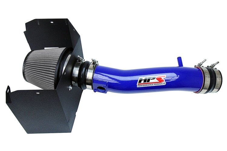 827-595BL Air Intake Kit, Dyno Proven +14.4 HP, +13.8 TQ, Heat Shield, High-Flow Air Filter
