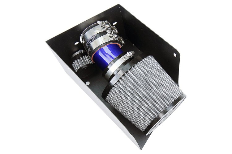 827-685BL Air Intake Kit, Dyno Proven +7.8 HP, +7 TQ, Heat Shield, High-Flow Air Filter