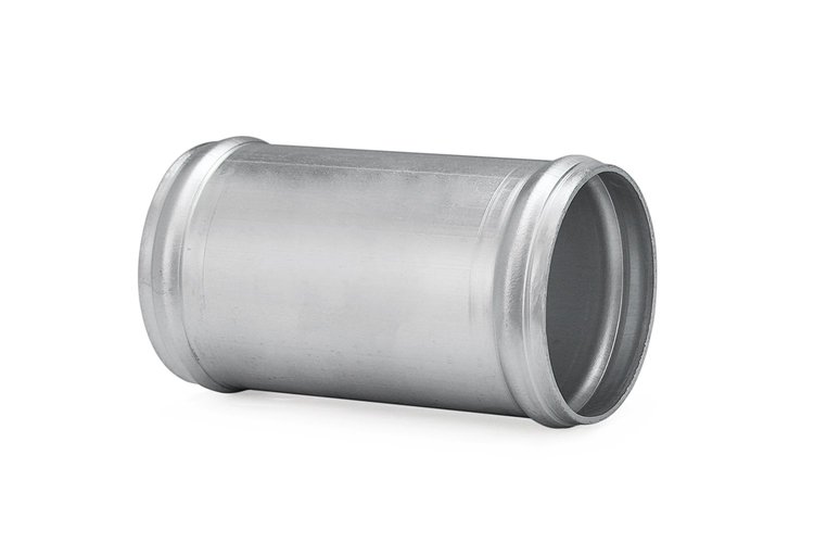 AJ400-100 Aluminum Joiner Tube, 6061 Aluminum,, 1 in. OD, Bead Roll, Raw Finish, 4 in. Long