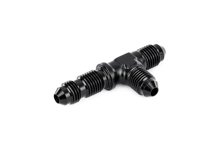 AN8043 Male AN Bulkhead Tee on Run Adapter, Bulkhead Tee Adapter, Safely Pass Lines Through Firewalls & Body Panels