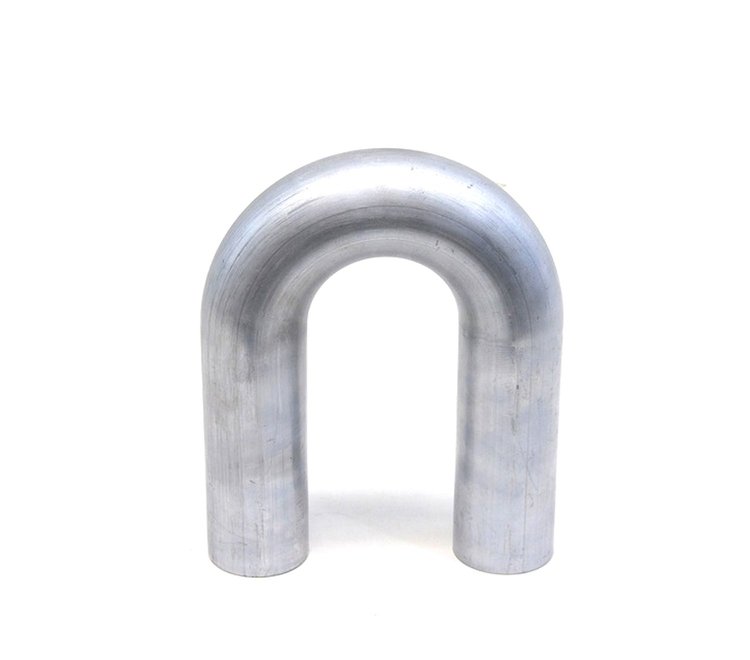 AT180-200-CLR-3 Aluminum Elbow Tube, 6061 Aluminum, 180-Degree U Bend Elbow Tubing, 2 in. OD, Tight Radius, 3 in. CLR