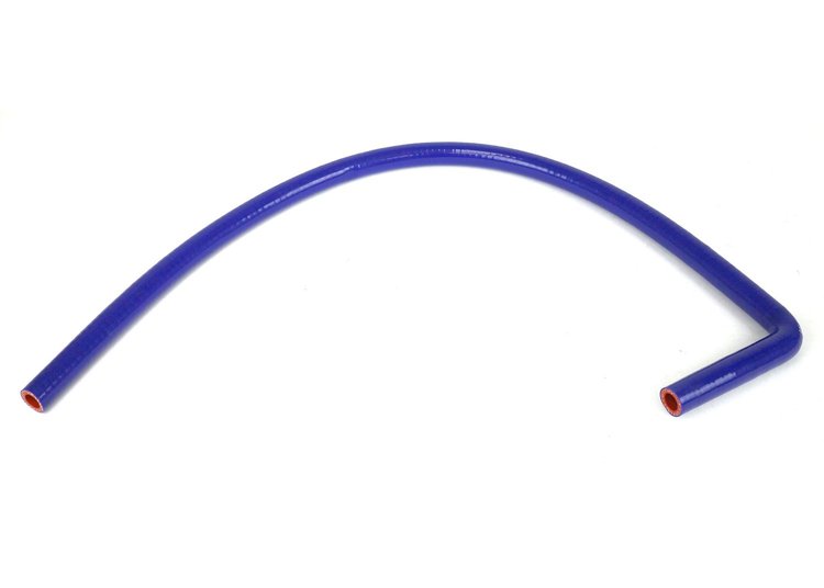 HTSEC90-032-L5x36-BLUE Silicone Coupler, 90-Deg. Silicone Coupler, High-Temp 4-Ply Reinforced, 5/16 in. ID, 5 in. & 36 in. Legs