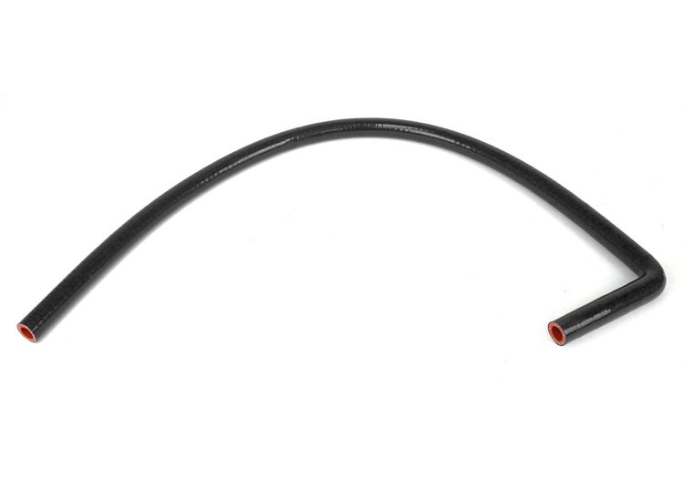 HTSEC90-032-L5x60-BLK Silicone Coupler, 90-Deg. Silicone Coupler, High-Temp 4-Ply Reinforced, 5/16 in. ID, 5 in. & 60 in. Legs