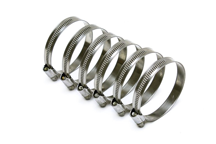 EMSC-40-60x6 Embossed Hose Clamp, Stainless Steel Embossed Hose Clamp, Size #28, Effective Range: 1-9/16 in.- 2-1/4 in., 6Pc