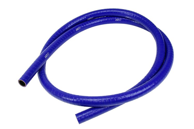 FKM-6F-032-BLUE FKM Silicone Hose, Silicone Oil Resistant Hose, High-Temp 1-Ply Reinforced, 5/16 in. ID, 6 ft. Long, Blue