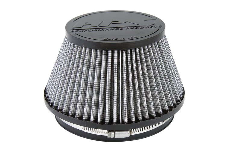 HPS-4302 Performance Air Filter, 6 in. Flange ID, 5 in. Height, Pre-Oiled & Reusable.